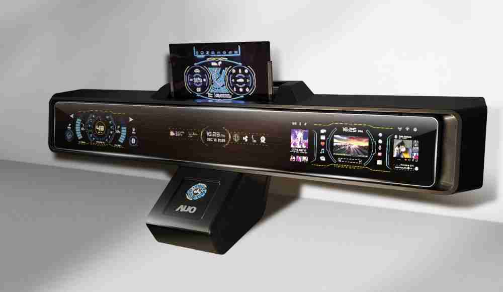 传奇国际Micro LED沉浸式车舱显示方案结合 可卷式、、可伸缩的Micro LED应用并可呈现不同的质感纹路，，，展现人性化设计